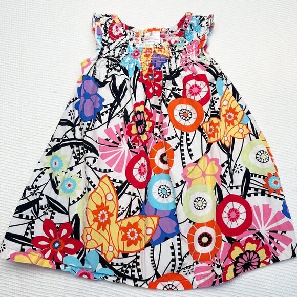 Hanna Andersson Smocked Colorful Dress - Picture 1 of 4